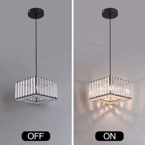 Modern Crystal Flush Mount Ceiling Light with Gold & Black Finish and Ceiling Lights