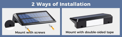 (2 Pack) Solar Wall Lights Solar Fence Lights Outdoor Waterproof Solar Deck Lights for Post Yard Pathway
