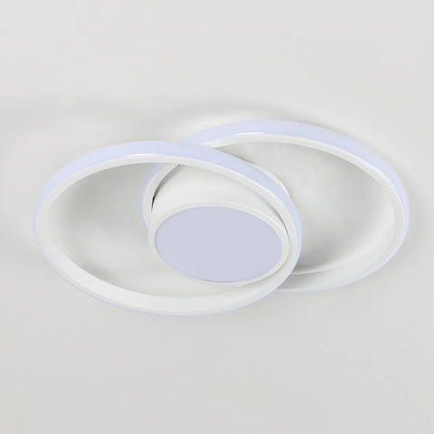 LED Ceiling Light 40cm Diameter,42W Modern Round Ceiling Lamp 4800lm,Cool White 6500K,White Ceiling Light for Living Room Dining