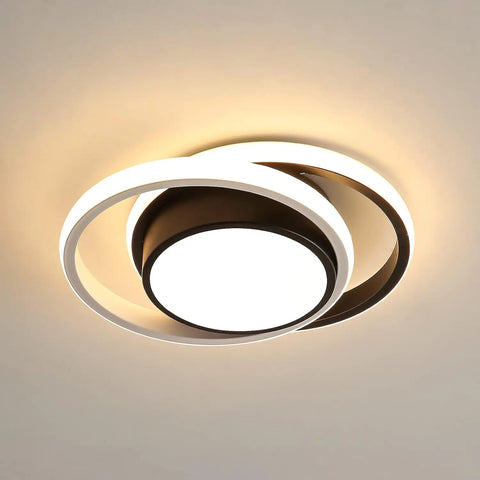 Round LED Ceiling Light,Modern Ceiling Lamp 27W 2350LM,Indoor LED Ceiling Light for Hallway Kitchen Stairs,3000K Warm Light