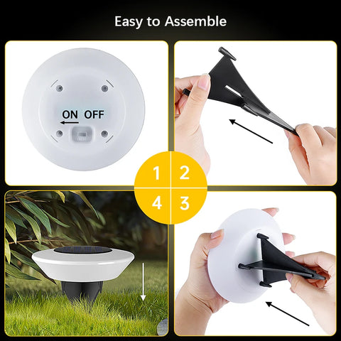 (4 Pack) Solar Decking Lights | Upgraded 14LEDs