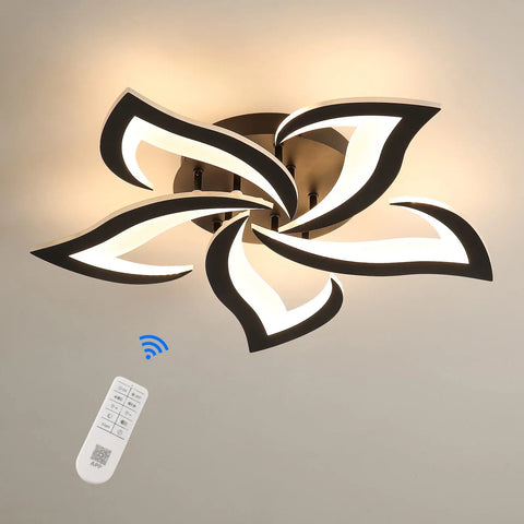 40W Dimmable LED Petal Ceiling Light, 4700LM, 3000–6500K for Living Room