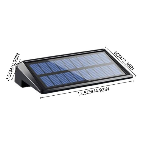 (2 Pack) Solar Wall Lights Solar Fence Lights Outdoor Waterproof Solar Deck Lights for Post Yard Pathway