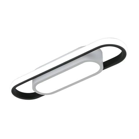 LED Ceiling Light Rectangular 24W,6500K Cool White Light, Acrylic Ceiling Light for Bedroom, Kitchen, L40 x W12cm
