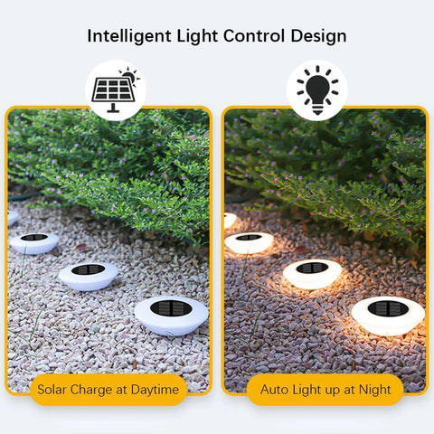 (4 Pack) Solar Decking Lights | Upgraded 14LEDs