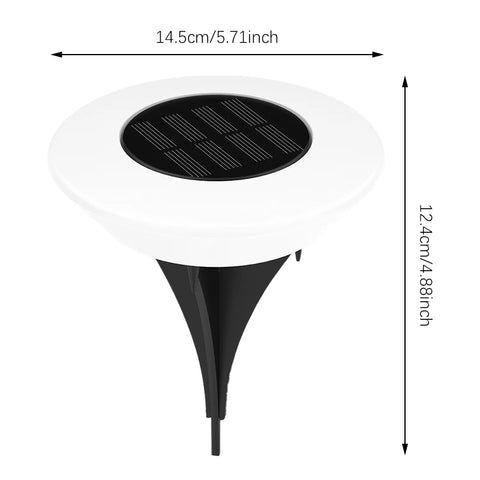 (4 Pack) Solar Decking Lights | Upgraded 14LEDs