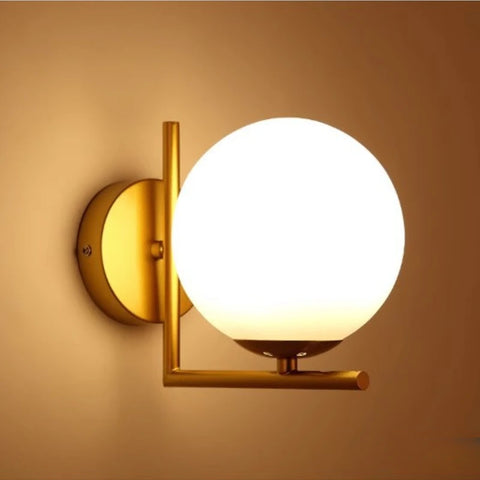 Nordic Glass Floor Lamp Ball Light for Living Room Sofa Bedroom Study Living Room Home Gold Designer Floor Lamp