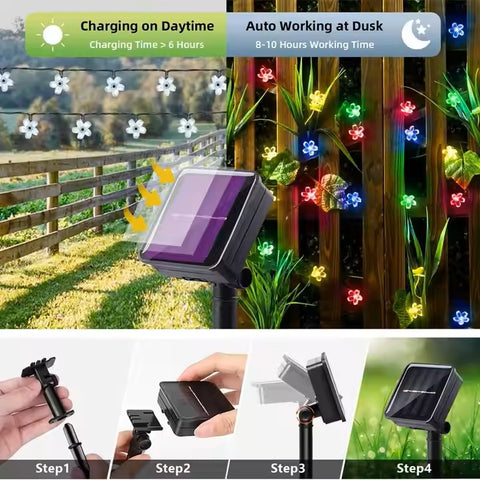 Solar Powered Fairy Lights Outdoor
