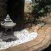 Solar Powered Pagoda Statue Outdoor Decor Flickering LED Light - Solightify
