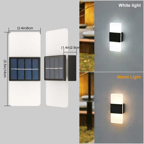 solar outdoor wall lights with sensor