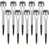 (10 Pack) Solar Outdoor Garden Lights Waterproof Pathway Stake Lights - Solightify