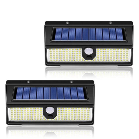 190 LED Outdoor PIR Motion Sensor Solar Security Wall Lights | Waterproof Garden Wall Lamps - Solightify