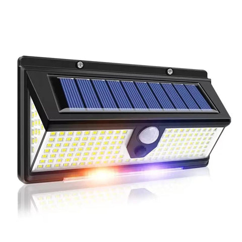 190 LED Outdoor PIR Motion Sensor Solar Security Wall Lights | Waterproof Garden Wall Lamps - Solightify