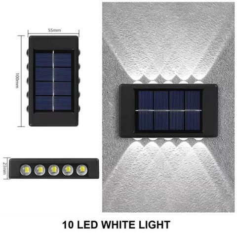 (2 Pack) Solar Up and Down Outdoor Waterproof Sensor Solar Light - Solightify