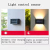 (2 Pack) Solar Up and Down Waterproof Garden Wall Lights with Sensor Warm White - Solightify