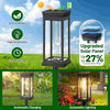 (4 Pack) Waterproof Garden Solar Sensor Powered Square Shape Lights - Solightify
