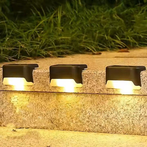 (4 Pack) Waterproof Solar Decking Lights | Garden Path Lights for Winter - Solightify