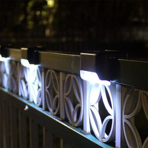(4 Pack) Waterproof Solar Decking Lights | Garden Path Lights for Winter - Solightify