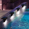 (4 Pack) Waterproof Solar Decking Lights | Garden Path Lights for Winter - Solightify