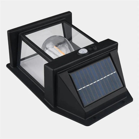 (4 Pack)Waterproof Solar Power Motion Sensor Security Lights | Outdoor Garden PIR Motion Sensor Wall Lamps - Solightify