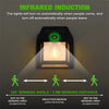 (4 Pack)Waterproof Solar Power Motion Sensor Security Lights | Outdoor Garden PIR Motion Sensor Wall Lamps - Solightify