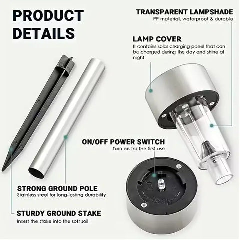 solar garden lights solar outdoor lights solar path lights stake lights 