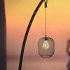 Indoor Bedside Hanging Light Cordless Battery Light Industrial Pendants Metal Mesh Lampshade Light With Hook