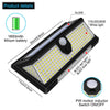 PIR Motion Sensor Wall Courtyard Solar Lights Outdoor