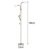 KOMORE Modern 2 Head Standing Floor Lamp Adjustable Lamp Heads 180cm Bronze&Grey  for Living Room, Office, Bedroom, Hallway