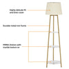 LUVODI Modern Tripod LED Floor Lamp with 3 Tiered Shelves Storage Standing Corner Lamps