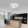 LED Ceiling Light 40cm Diameter,42W Modern Round Ceiling Lamp 4800lm,Cool White 6500K,White Ceiling Light for Living Room Dining