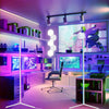 LUVODI RGB LED Floor Corner Lamp Mood Night Light Holiday Party Streaming Gaming Decor