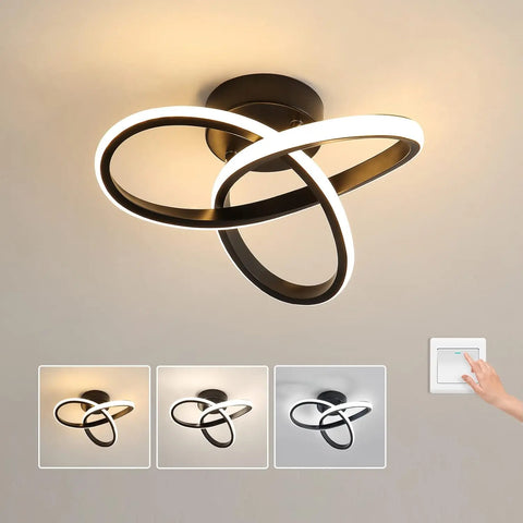 Modern LED Ceiling Lamp,20W 2200LM LED Ceiling Light for Bedroom Dining Room Kitchen Hallway Living Room,Diameter 25cm,Dimmable