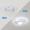 LED Ceiling Light 40cm Diameter,42W Modern Round Ceiling Lamp 4800lm,Cool White 6500K,White Ceiling Light for Living Room Dining
