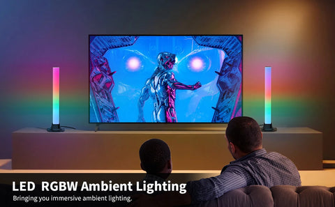 RGB LED Desktop Floor Lamp Light Bars Night Light Music Rhythm Atmosphere Lights Backlight for Gaming TV Room Decoration Lamp