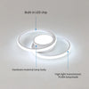 LED Ceiling Light 40cm Diameter,42W Modern Round Ceiling Lamp 4800lm,Cool White 6500K,White Ceiling Light for Living Room Dining