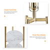 LUVODI Utility Tall Pole Floor Lamp Standing Reading Light with 3 Tier Marble Shelves
