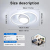 LED Ceiling Light 40cm Diameter,42W Modern Round Ceiling Lamp 4800lm,Cool White 6500K,White Ceiling Light for Living Room Dining