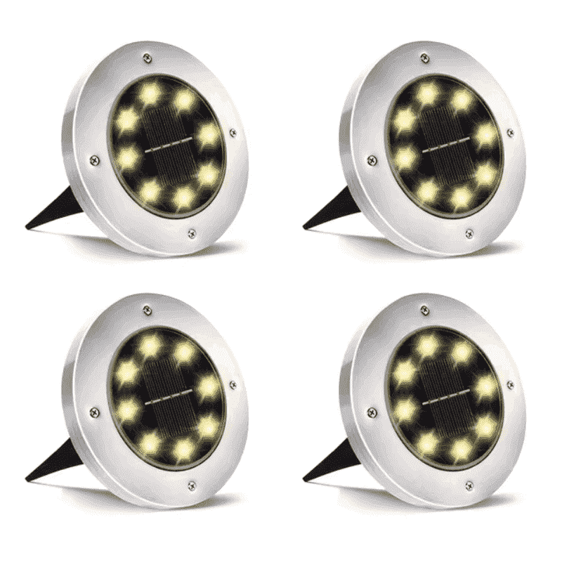 solar ground deck lights lights waterproof outdoor garden