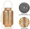 Moroccan Solar Powered Retro Outdoor Hanging Lantern Waterproof Light for Garden and Patio (1 Pack) - Solightify