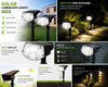 Two Solightify solar landscape garden lights with adjustable brightness, IPX7 waterproof design, perfect for outdoor yard decoration.