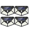 solar motion sensor lights 4 pack security garden lights