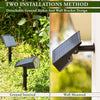 Solar landscape spotlights by Solightify, 2-pack, IPX7 waterproof, with 3 brightness modes and adjustable heads for garden lighting.