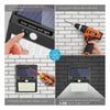 Set of four Solightify outdoor solar motion sensor security lights with PIR sensors, ideal for garden and driveway lighting.