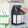 Solightify solar PIR garden security lights with wide angle, 3 modes, IP65 waterproof, 4-pack, motion sensor outdoor lighting