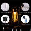 Solightify solar festoon string lights with 30 Edison bulbs, 9.8m length, 8 lighting modes, and remote control in outdoor setting.