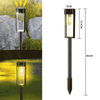 Set of four black Solightify solar outdoor waterproof round garden lights with sensors for illuminating pathways and gardens.