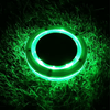 Solar Floating Pool Light by Solightify illuminating a pool with colorful LED lights on the water surface.