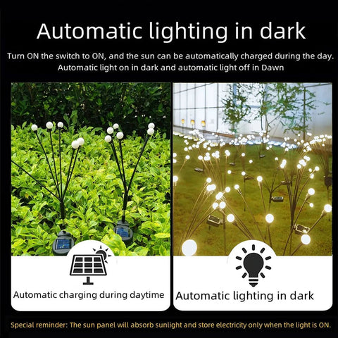 Waterproof Flickering Solar Swaying Garden Path Hanging Lights (10 LED) - Solightify