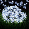Waterproof Solar Fairy Flower Outdoor String Lights for Garden (White) - Solightify
